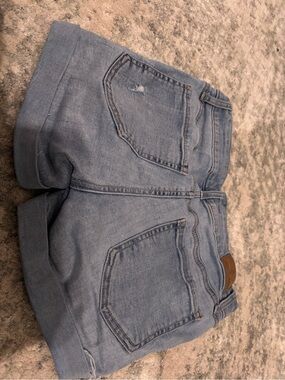Aeropostale Light Blue Denim Mid-Rise Shorts